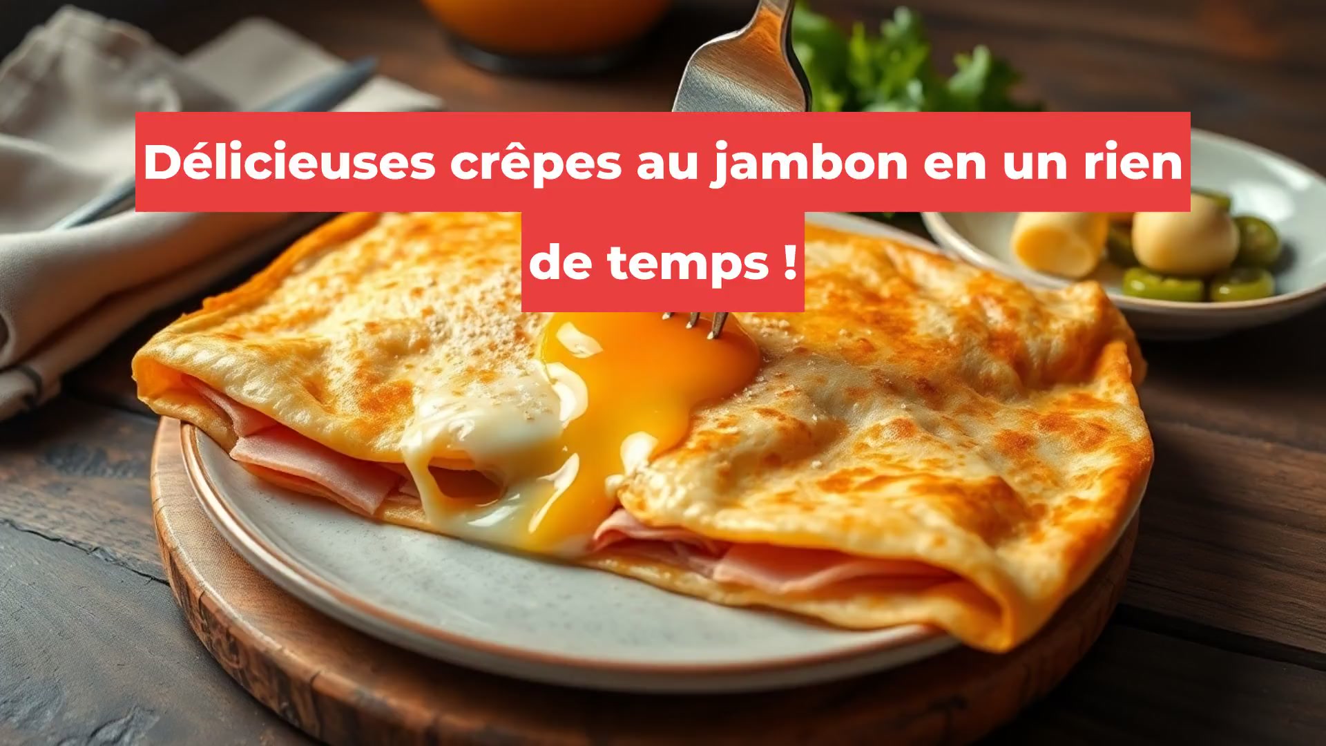 Délicieuses crêpes au jambon en un rien de temps !