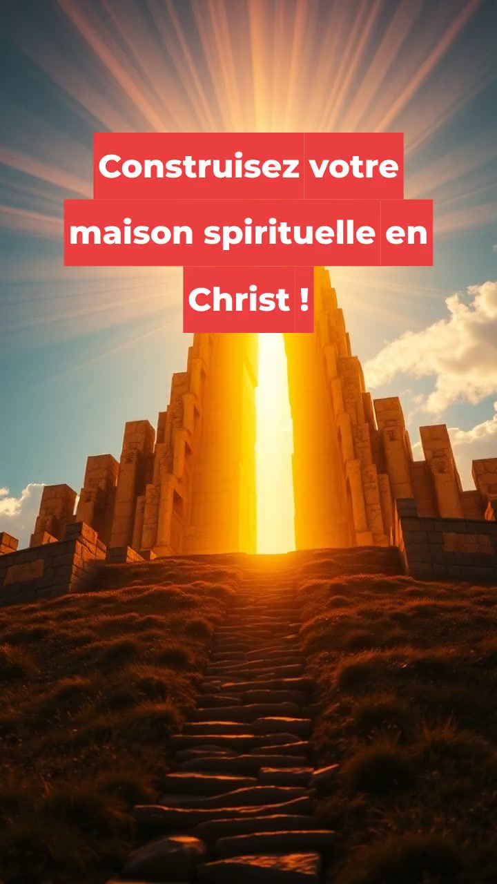 Construisez votre maison spirituelle en Christ !
