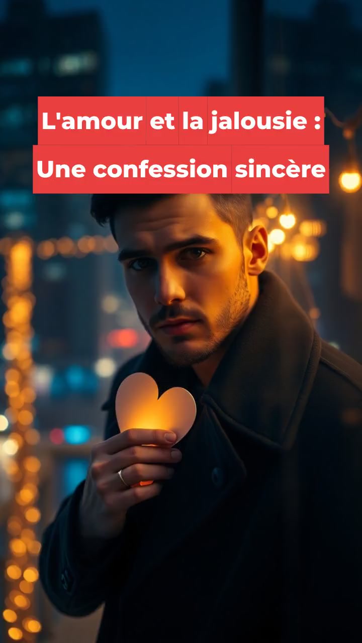 L'amour et la jalousie : Une confession sincère