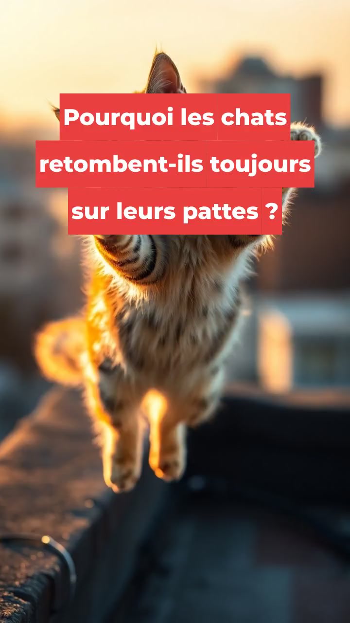 Pourquoi les chats retombent-ils toujours sur leurs pattes ?