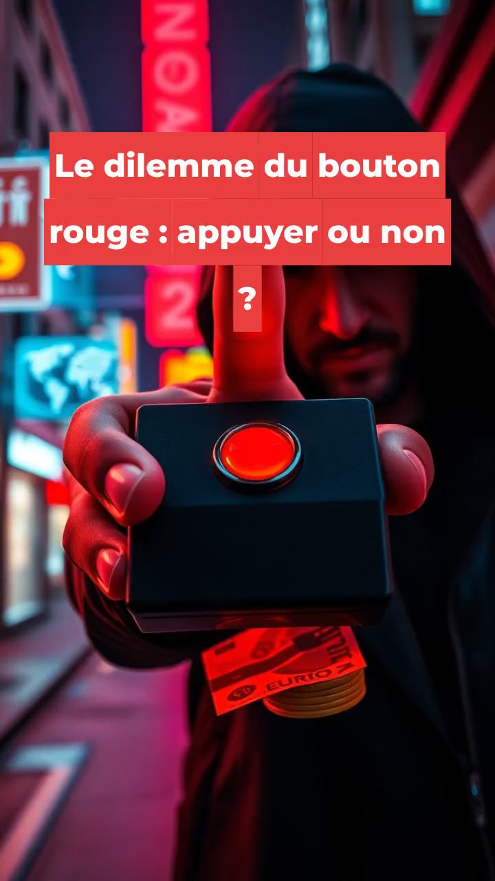 Le dilemme du bouton rouge : appuyer ou non ?
