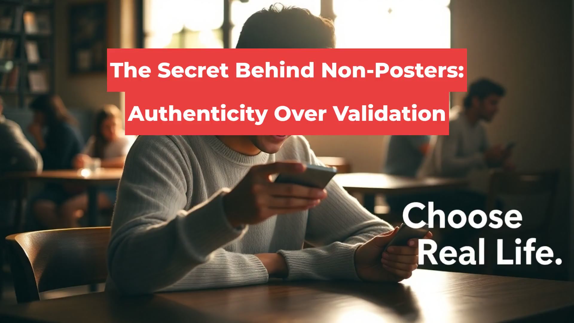 The Secret Behind Non-Posters: Authenticity Over Validation