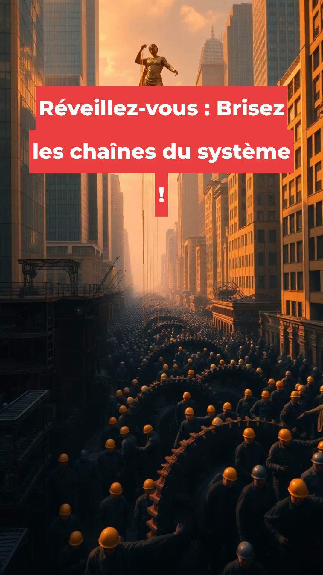 Réveillez-vous : Brisez les chaînes du système !
