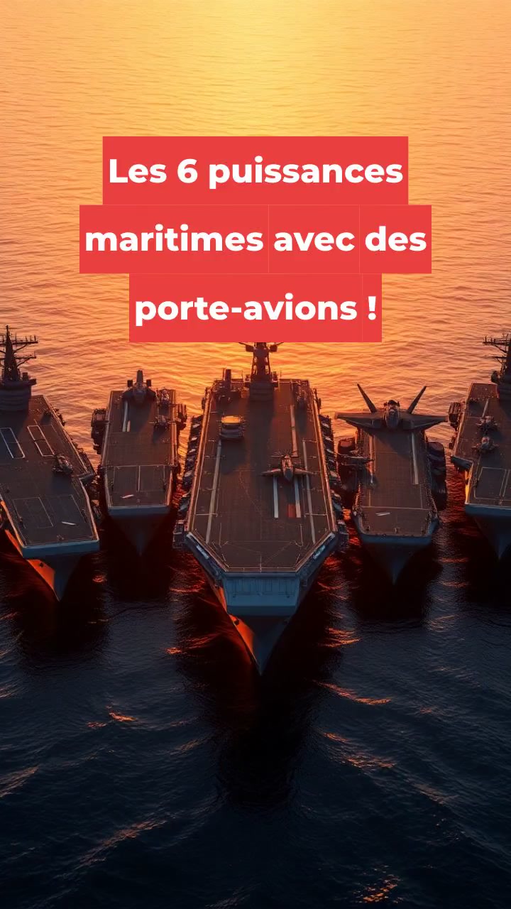 Les 6 puissances maritimes avec des porte-avions !