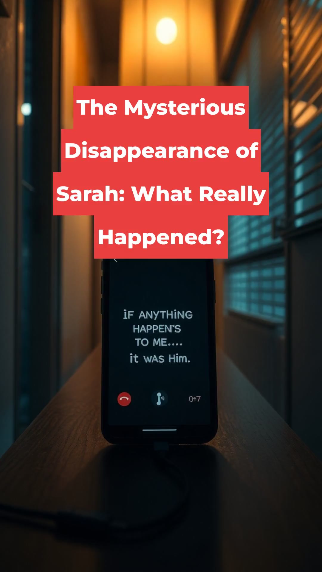 The Mysterious Disappearance of Sarah: What Really Happened?