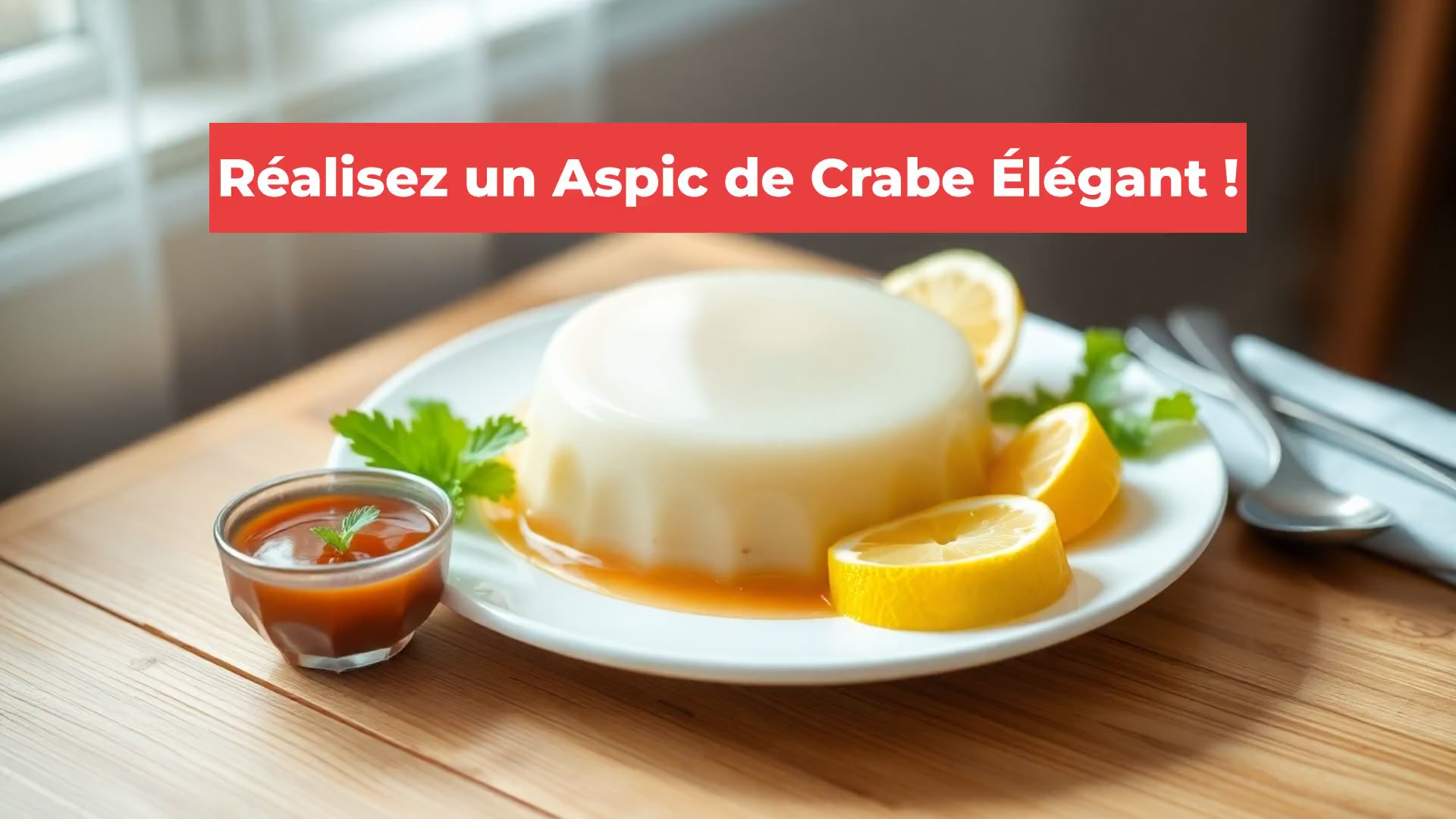 Réalisez un Aspic de Crabe Élégant !