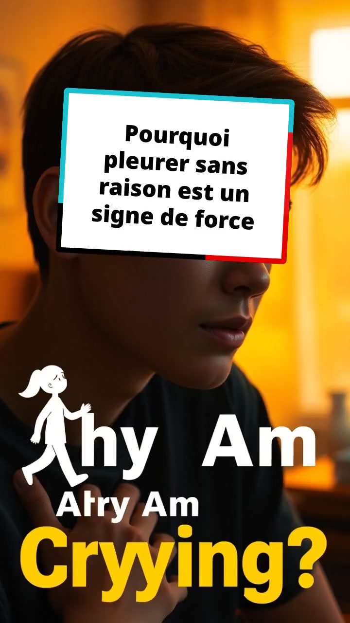 Pourquoi pleurer sans raison est un signe de force
