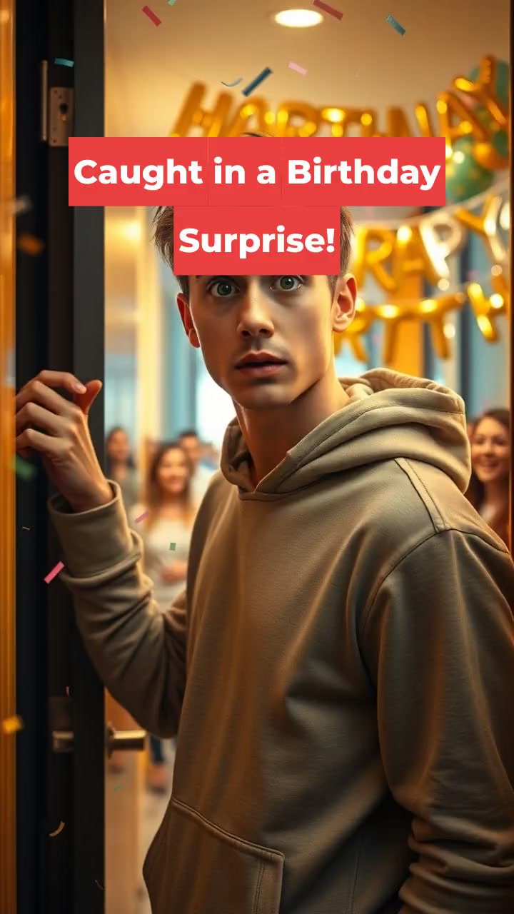 Caught in a Birthday Surprise!