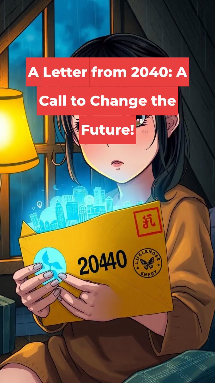 A Letter from 2040: A Call to Change the Future!