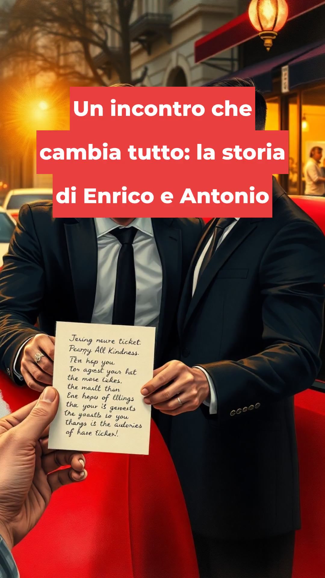 Un incontro che cambia tutto: la storia di Enrico e Antonio