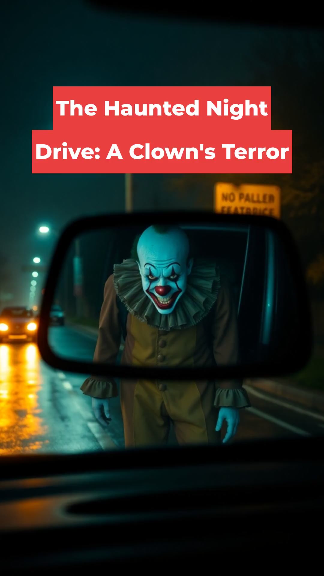 The Haunted Night Drive A Clown\'s Terror