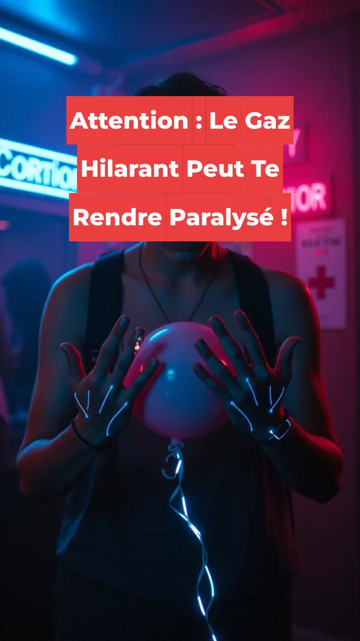 Attention : Le Gaz Hilarant Peut Te Rendre Paralysé !