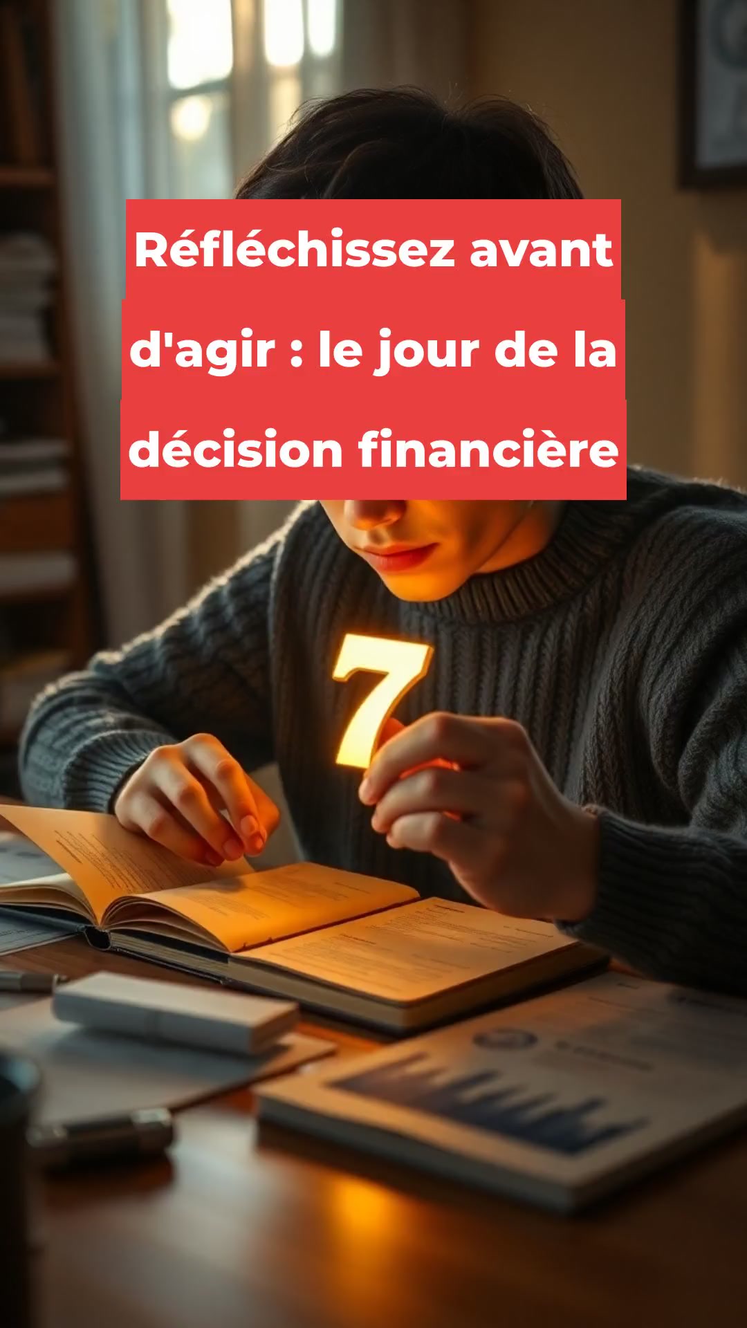Réfléchissez avant d'agir : le jour de la décision financière