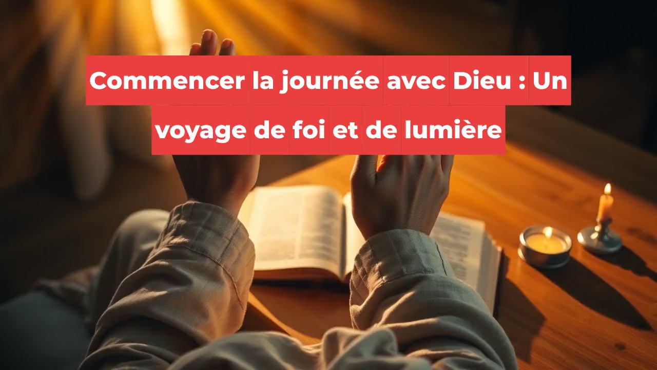 Commencer la journée avec Dieu : Un voyage de foi et de lumière