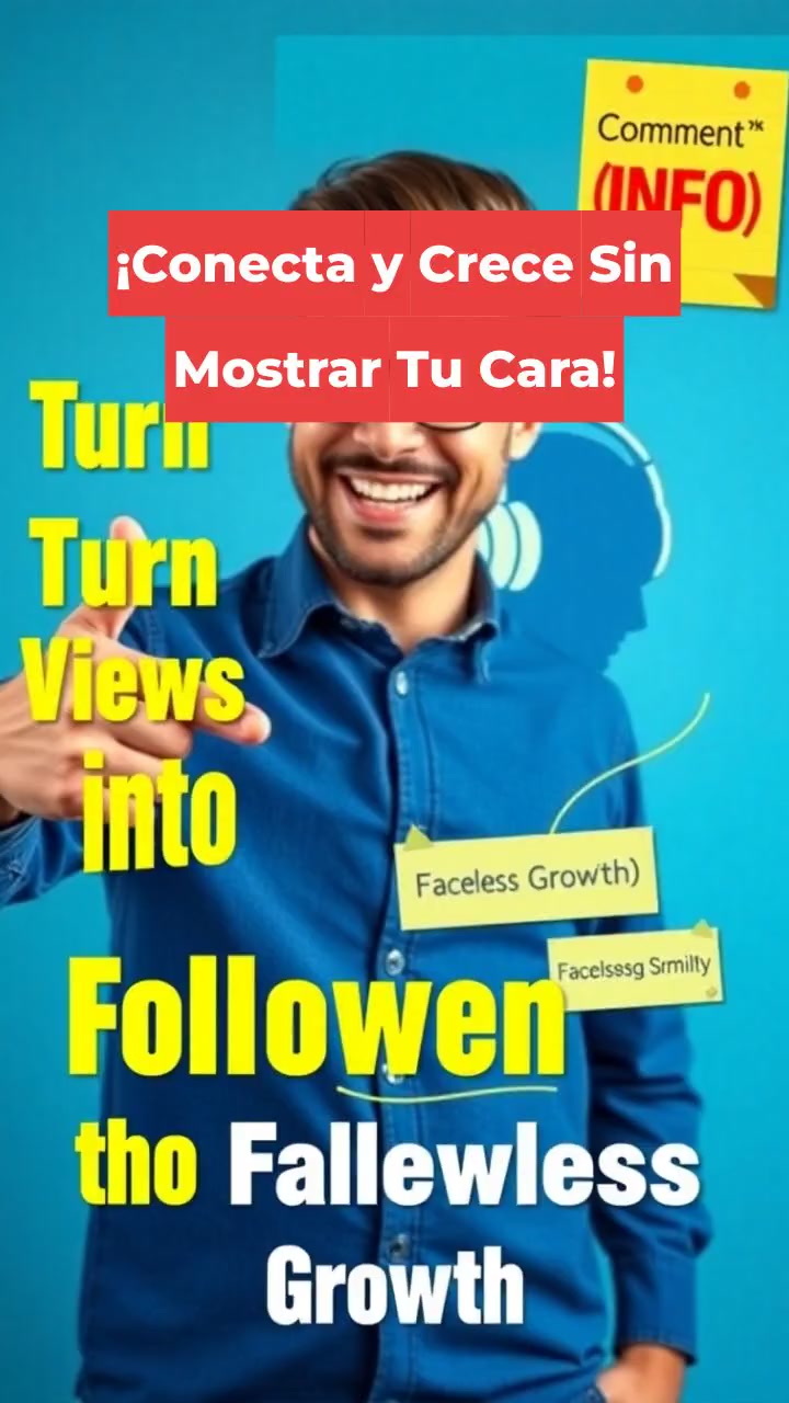 ¡Conecta y Crece Sin Mostrar Tu Cara!