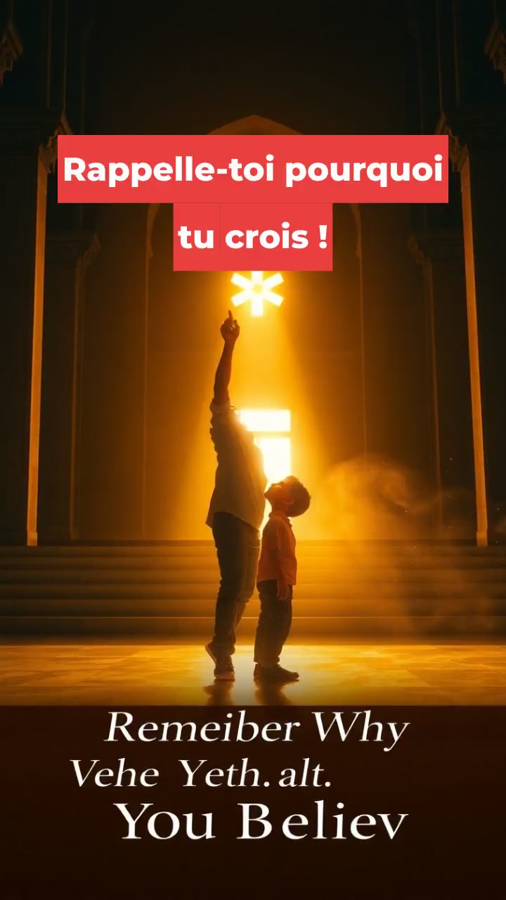 Rappelle-toi pourquoi tu crois !