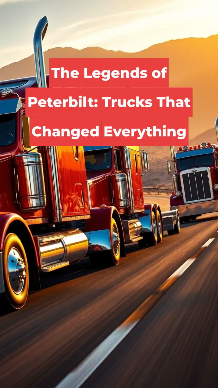 The Legends of Peterbilt: Trucks That Changed Everything