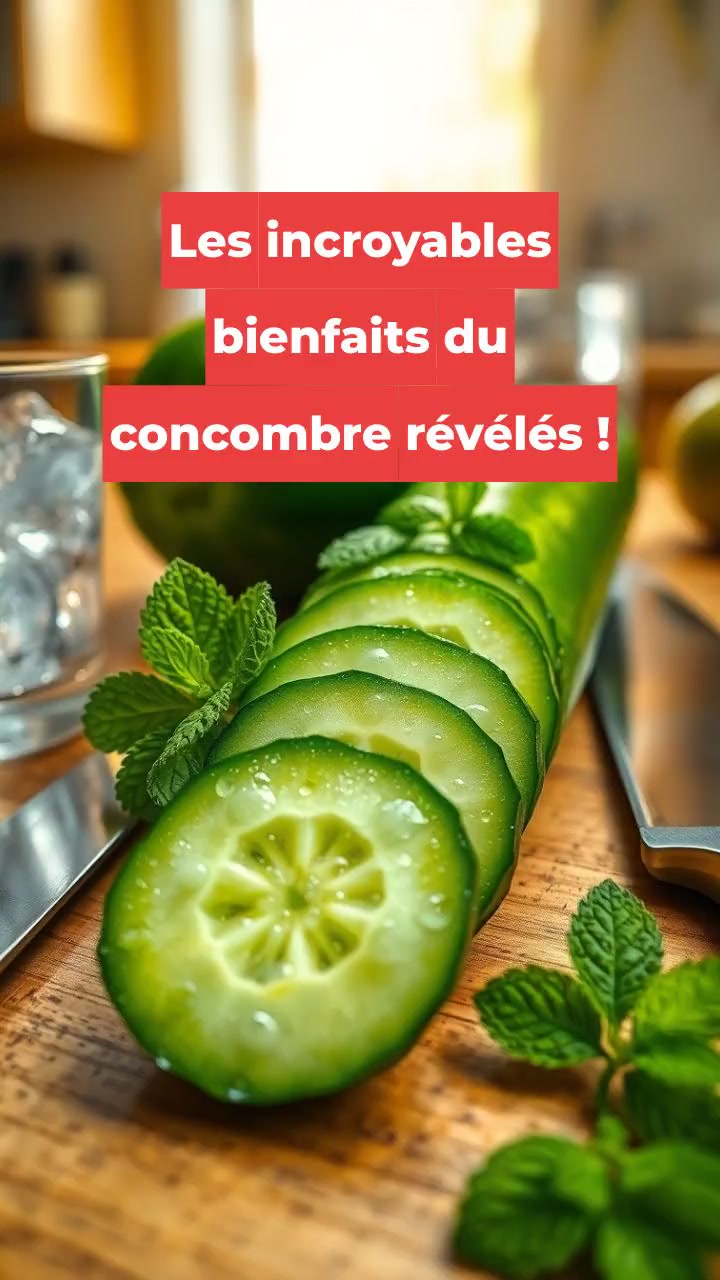 Les incroyables bienfaits du concombre révélés !