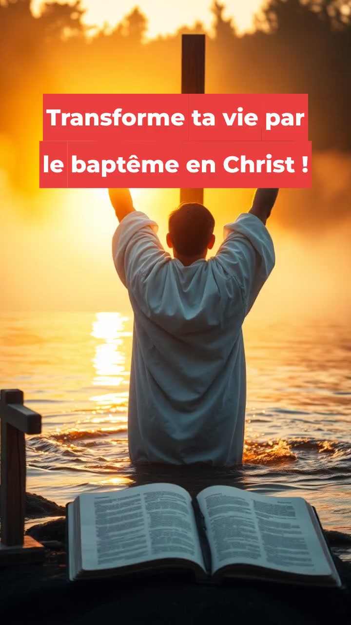 Transforme ta vie par le baptême en Christ !