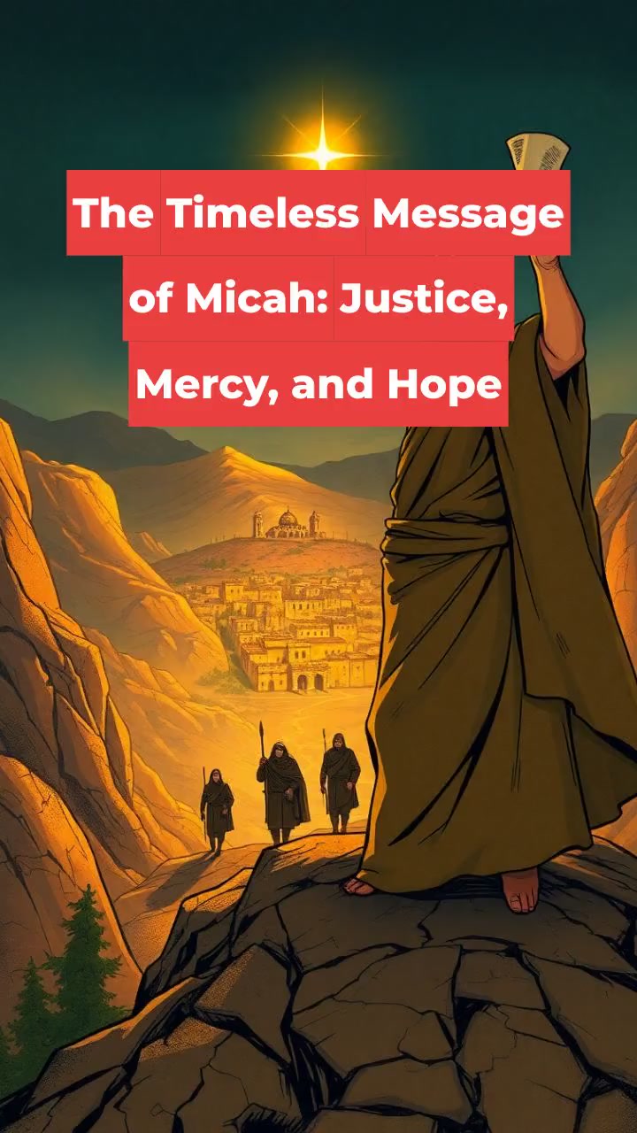 The Timeless Message of Micah: Justice, Mercy, and Hope