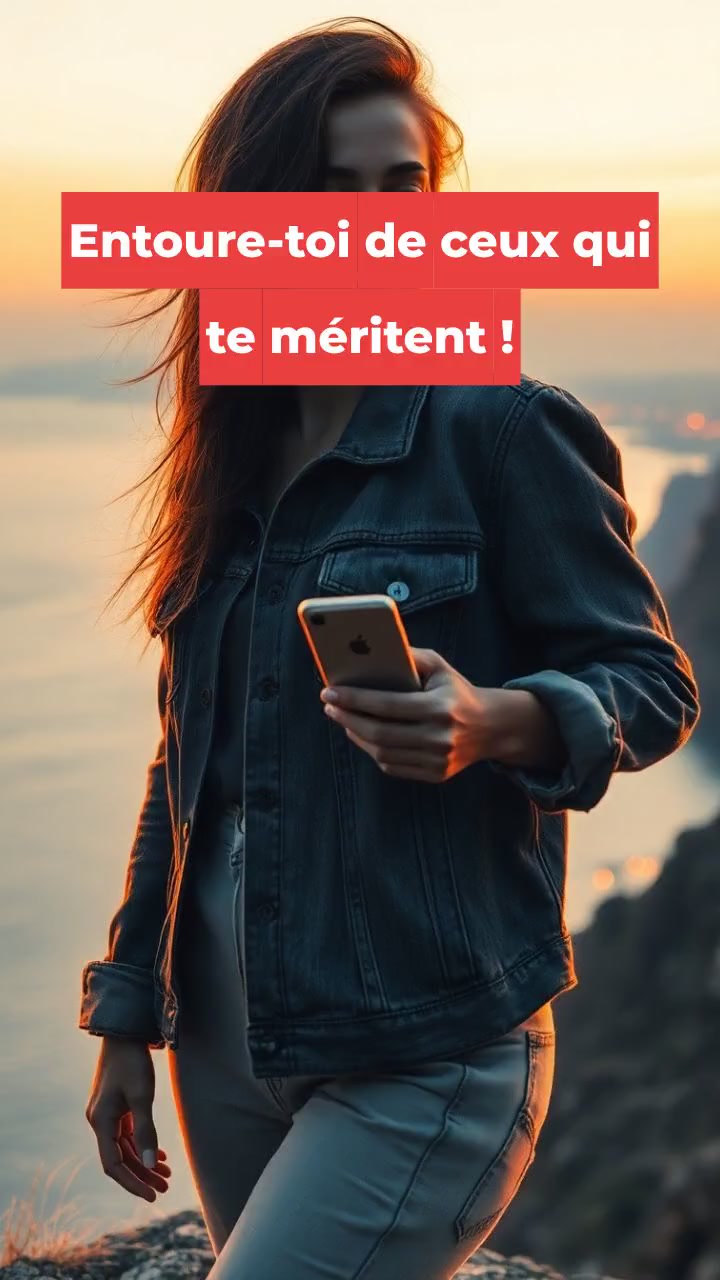 Entoure-toi de ceux qui te méritent !