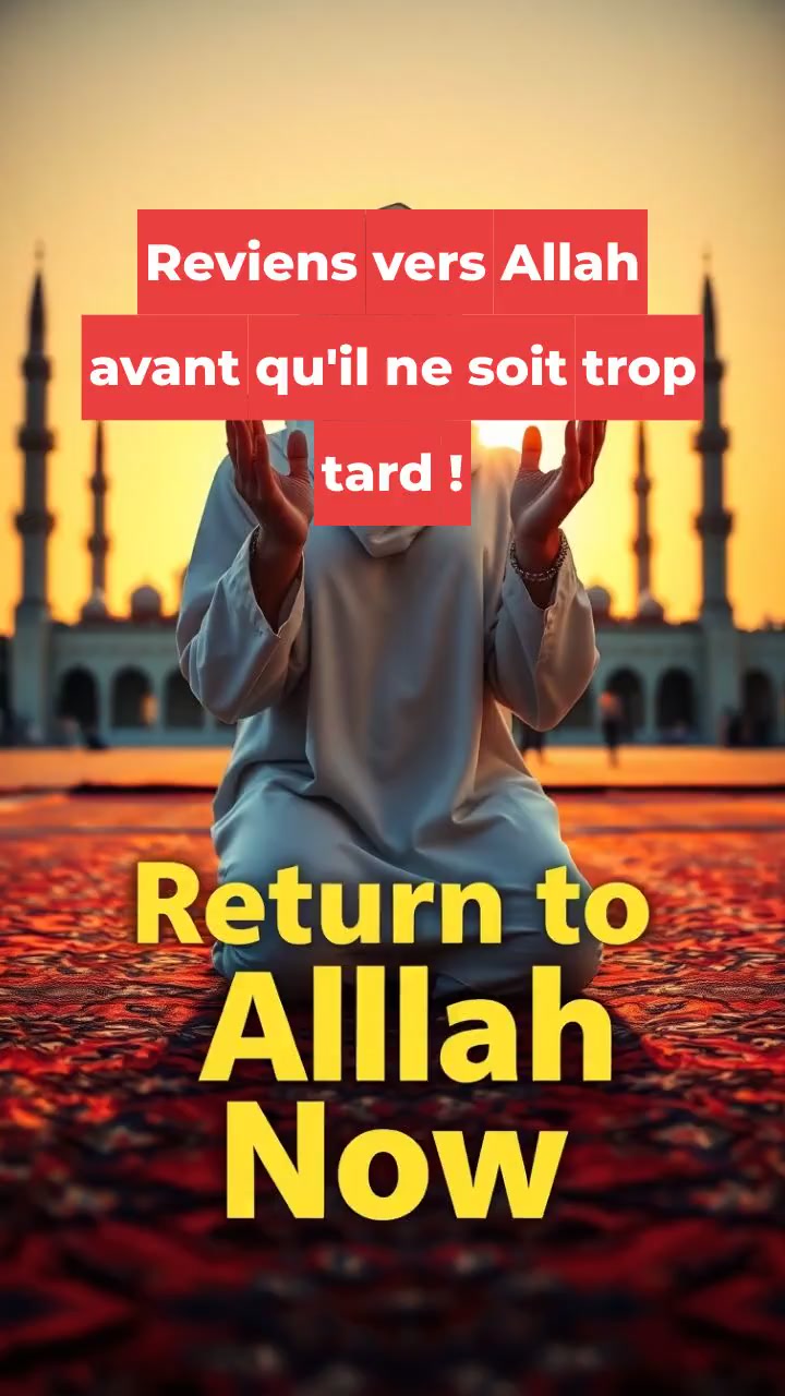 Reviens vers Allah avant qu'il ne soit trop tard !