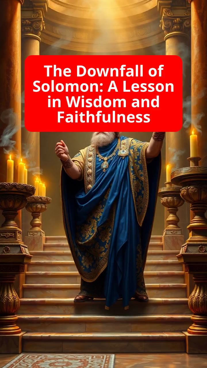 The Downfall of Solomon: A Lesson in Wisdom and Faithfulness