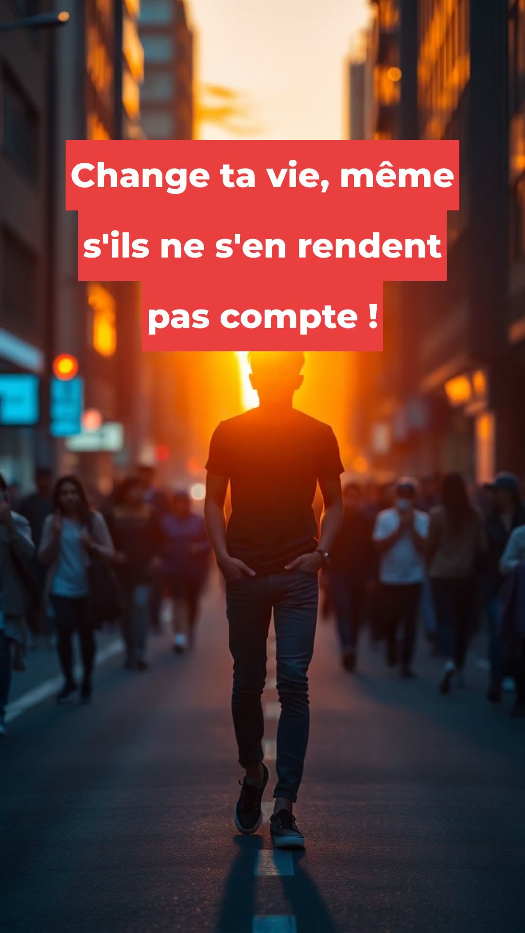 Change ta vie, même s'ils ne s'en rendent pas compte !