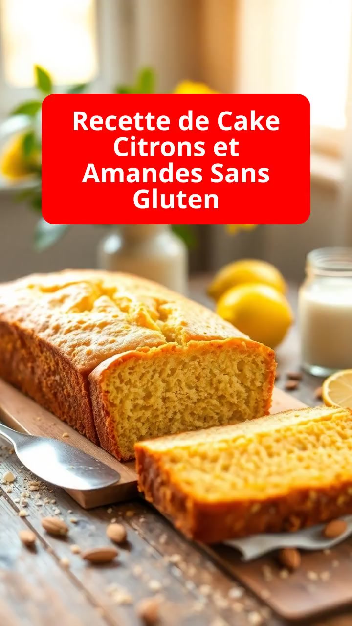 Recette de Cake Citrons et Amandes Sans Gluten