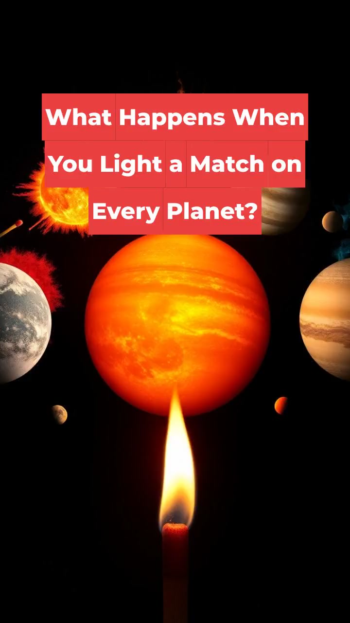 What Happens When You Light a Match on Every Planet?