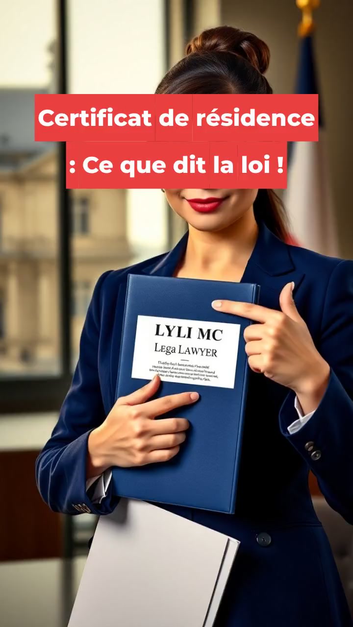 Certificat de résidence : Ce que dit la loi !