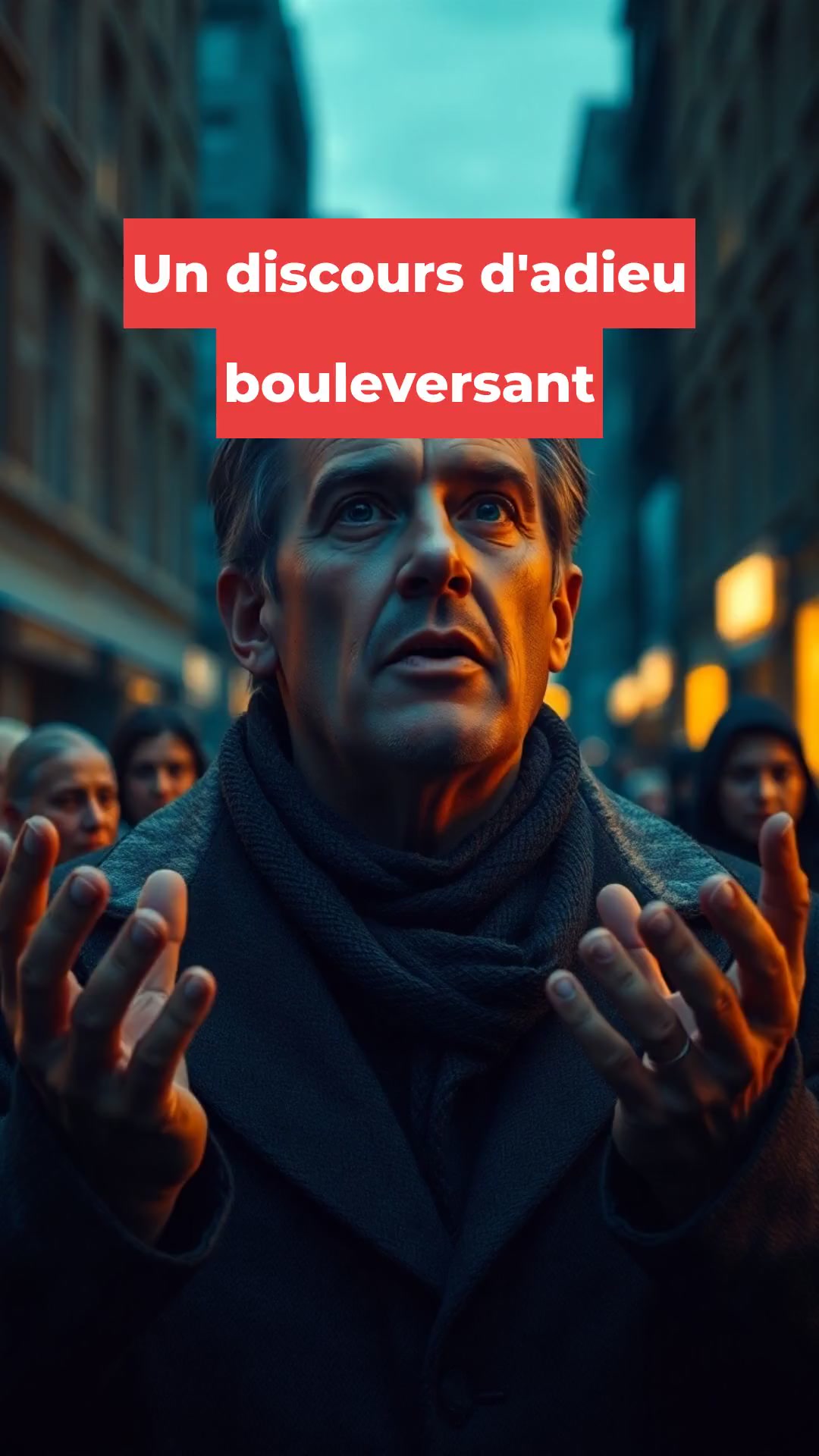 Un discours d'adieu bouleversant