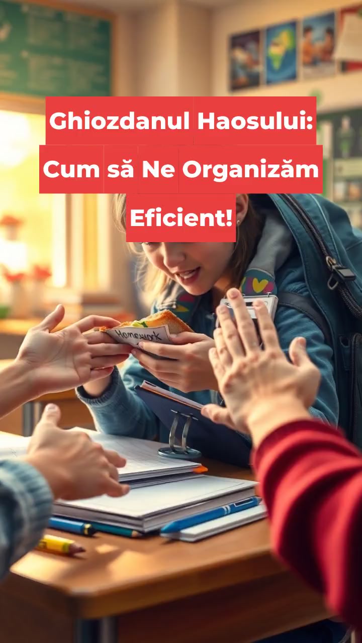 Ghiozdanul Haosului: Cum să Ne Organizăm Eficient!