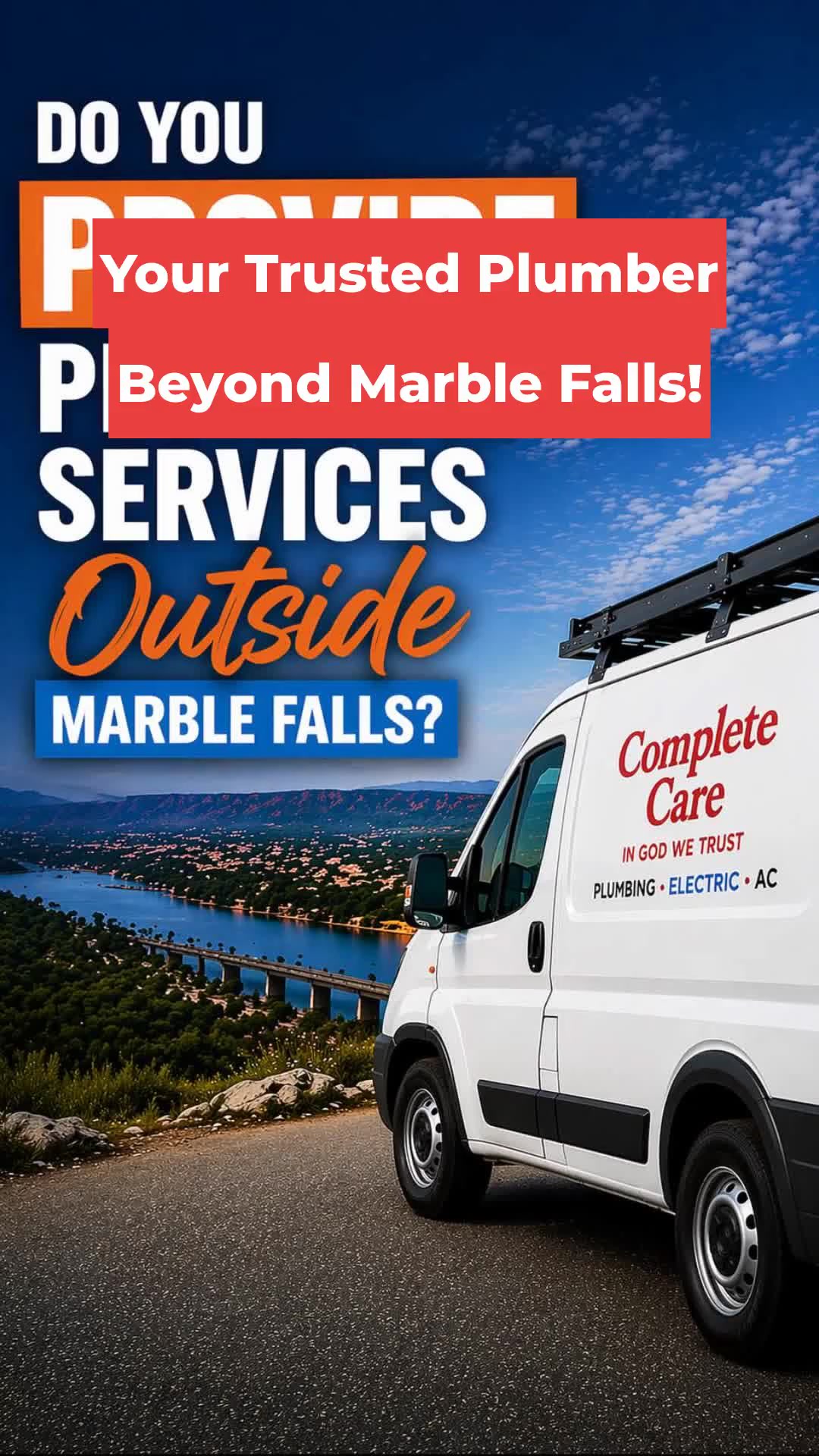 Your Trusted Plumber Beyond Marble Falls!