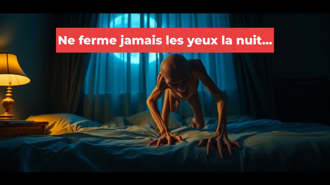 Ne ferme jamais les yeux la nuit...