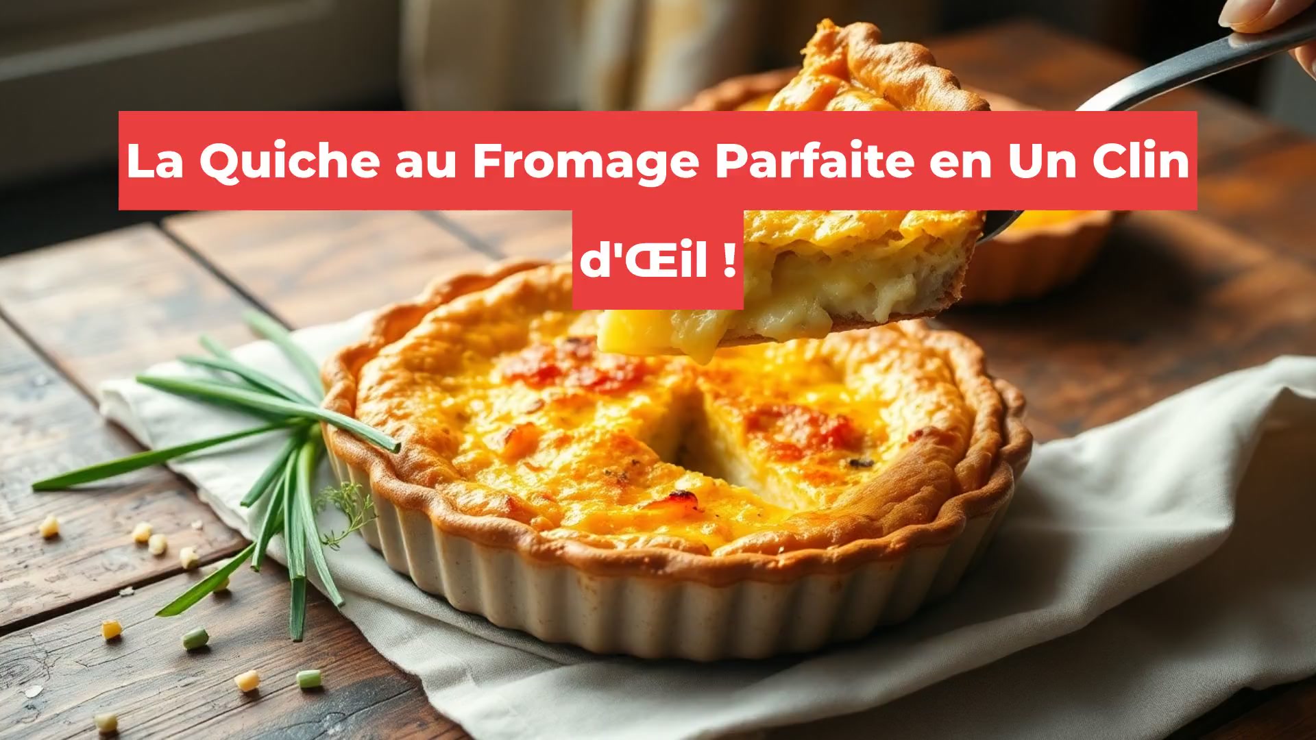 La Quiche au Fromage Parfaite en Un Clin d'Œil !