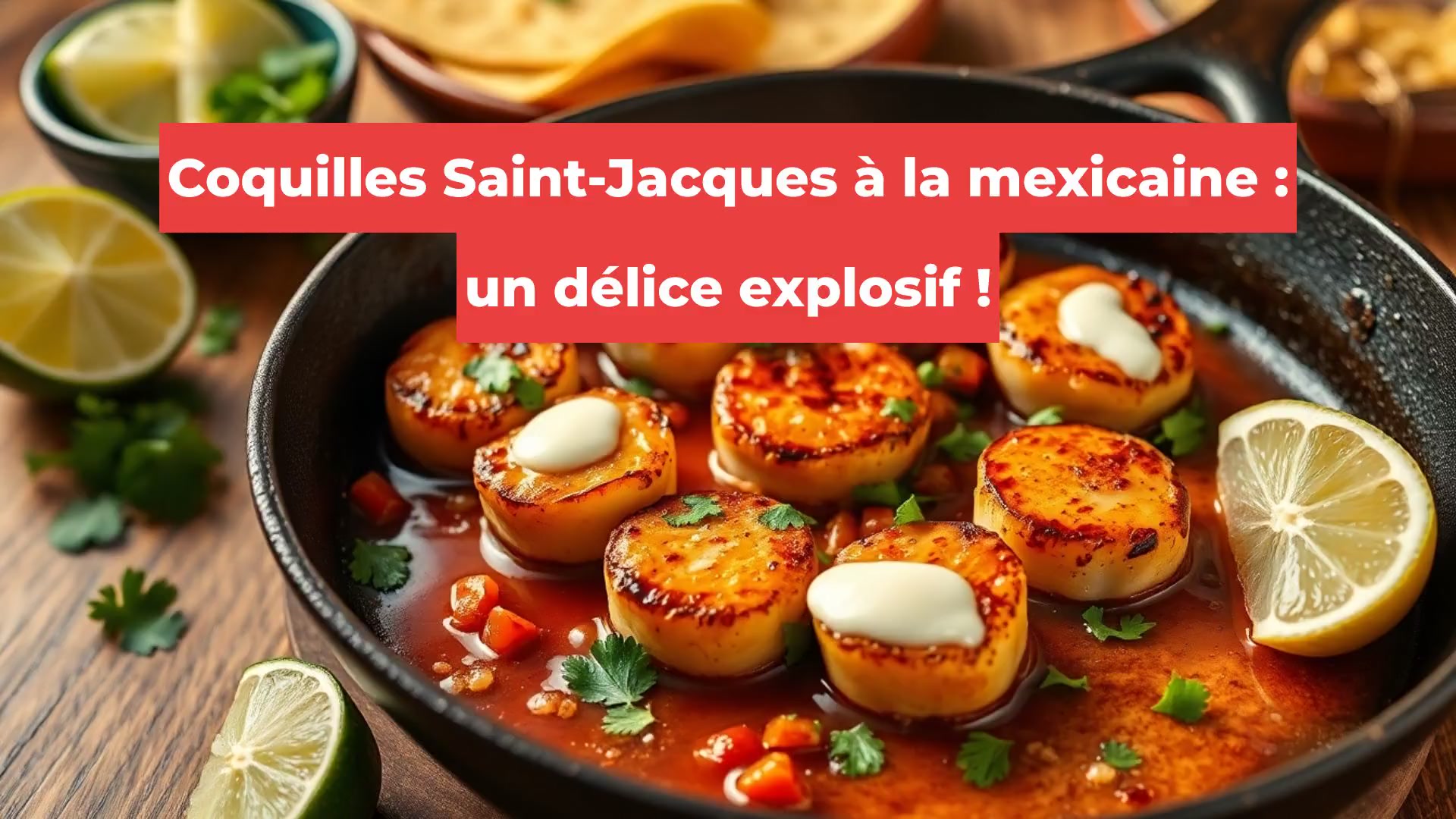 Coquilles Saint-Jacques à la mexicaine : un délice explosif !