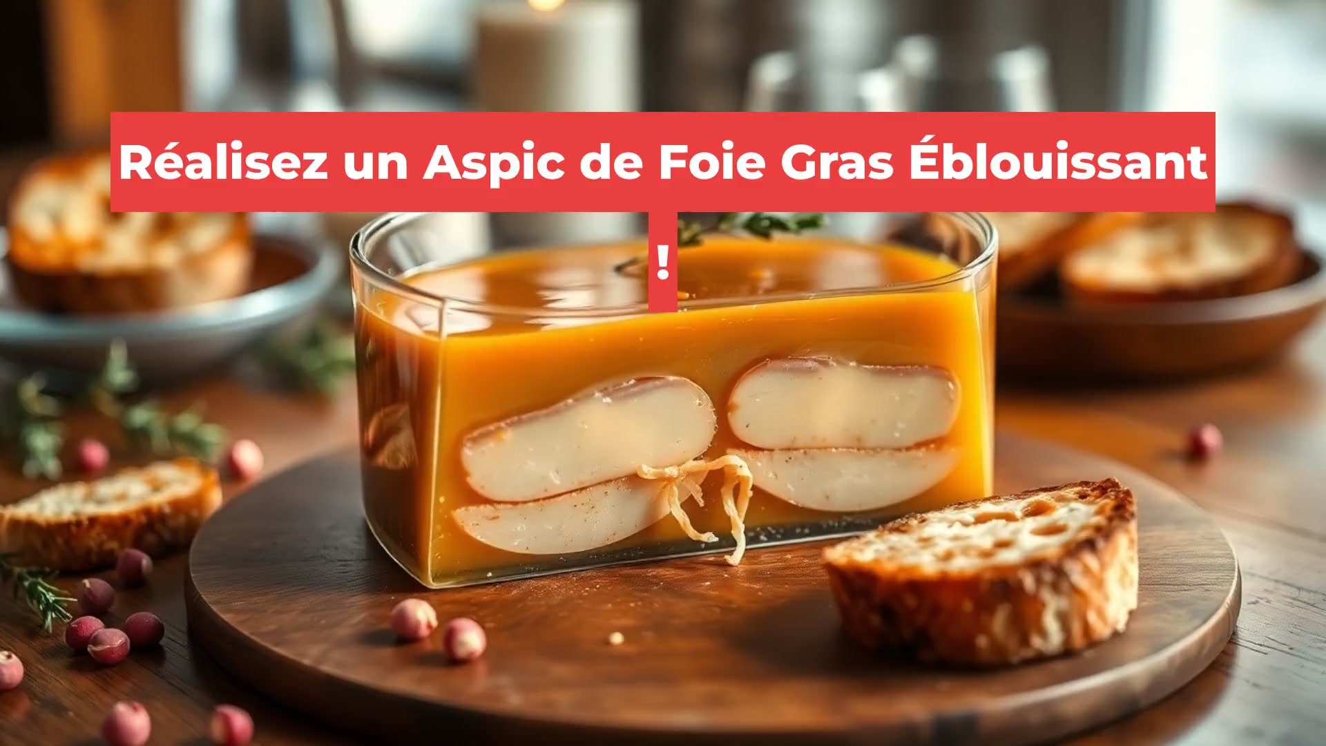 Réalisez un Aspic de Foie Gras Éblouissant !