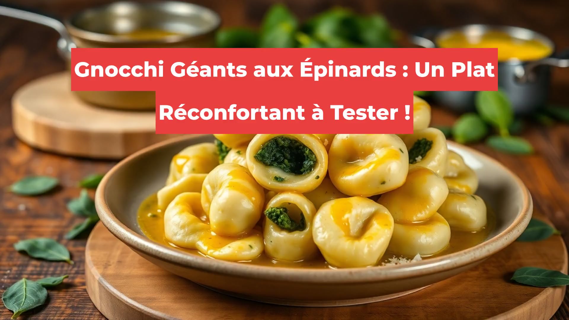Gnocchi Géants aux Épinards : Un Plat Réconfortant à Tester !