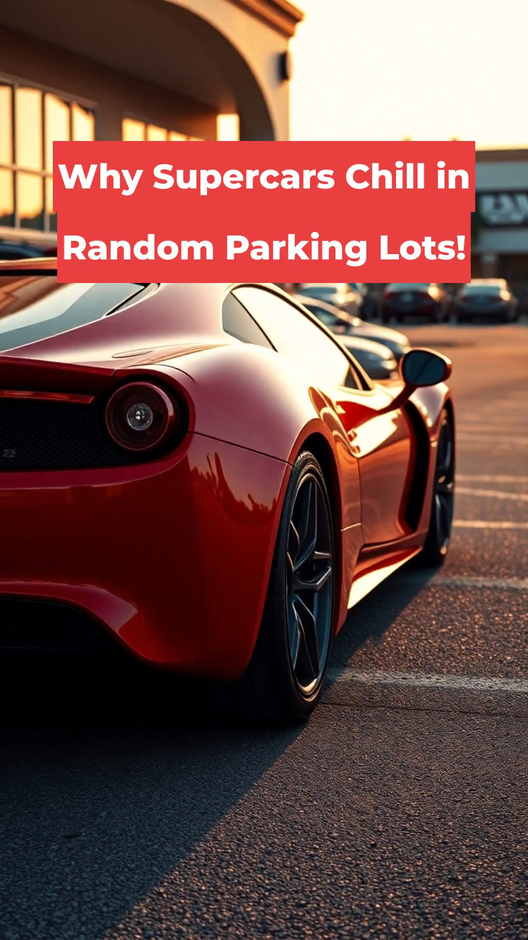 Why Supercars Chill in Random Parking Lots!