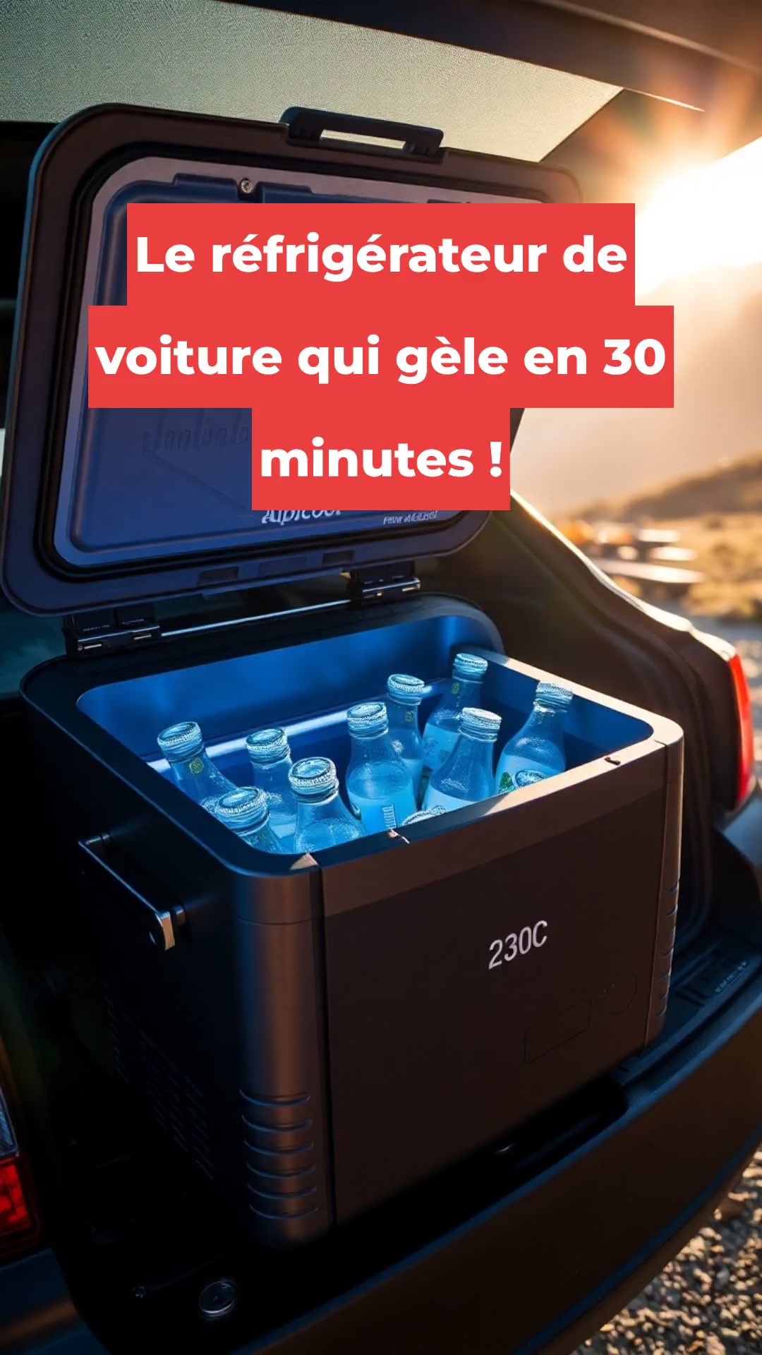 Le réfrigérateur de voiture qui gèle en 30 minutes !