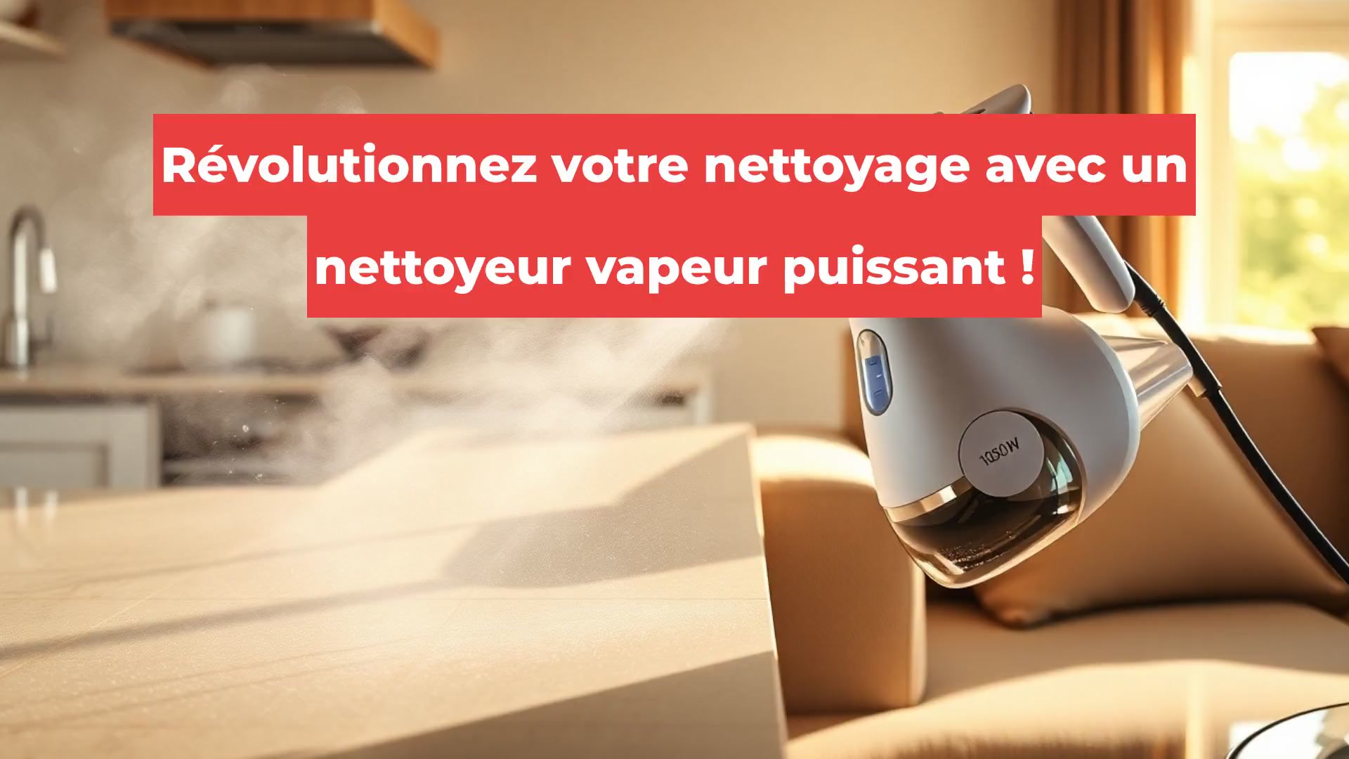 Révolutionnez votre nettoyage avec un nettoyeur vapeur puissant !