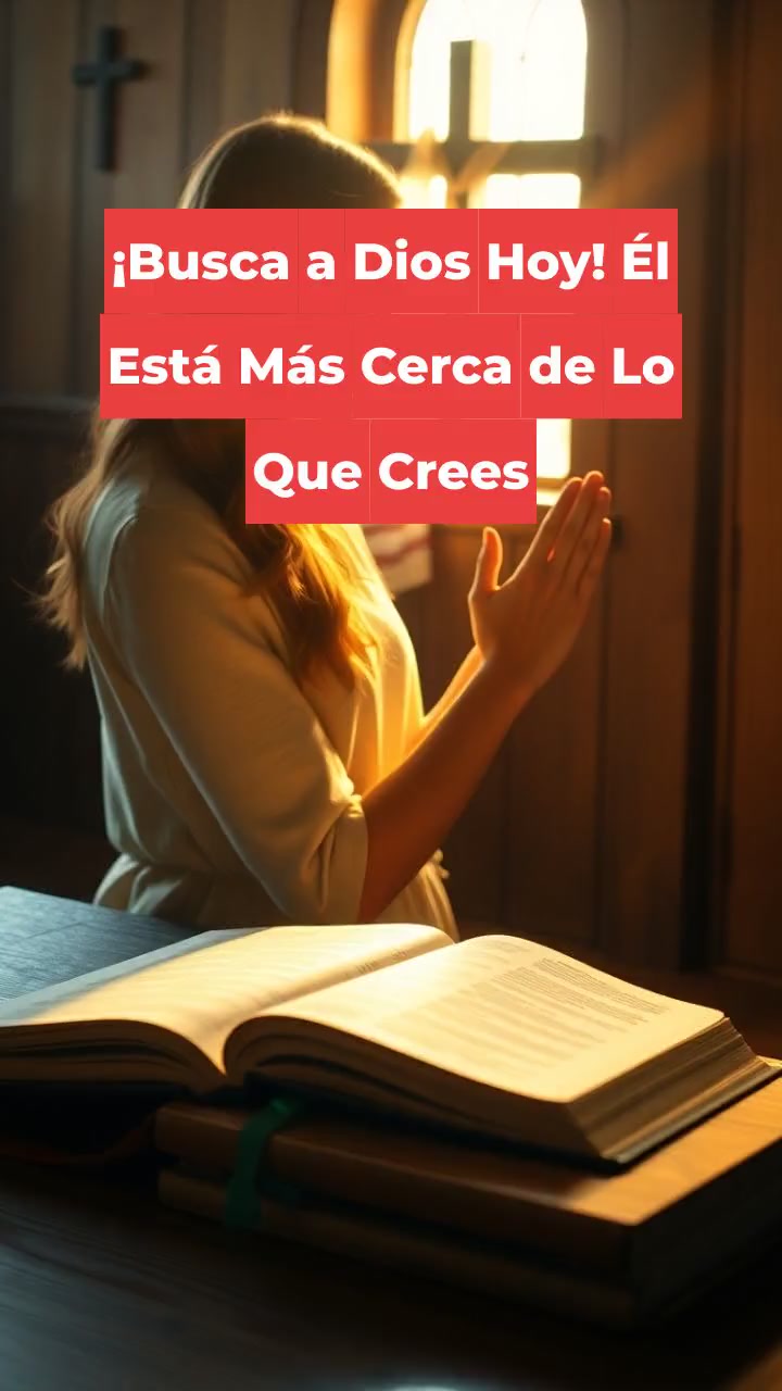 ¡Busca a Dios Hoy! Él Está Más Cerca de Lo Que Crees
