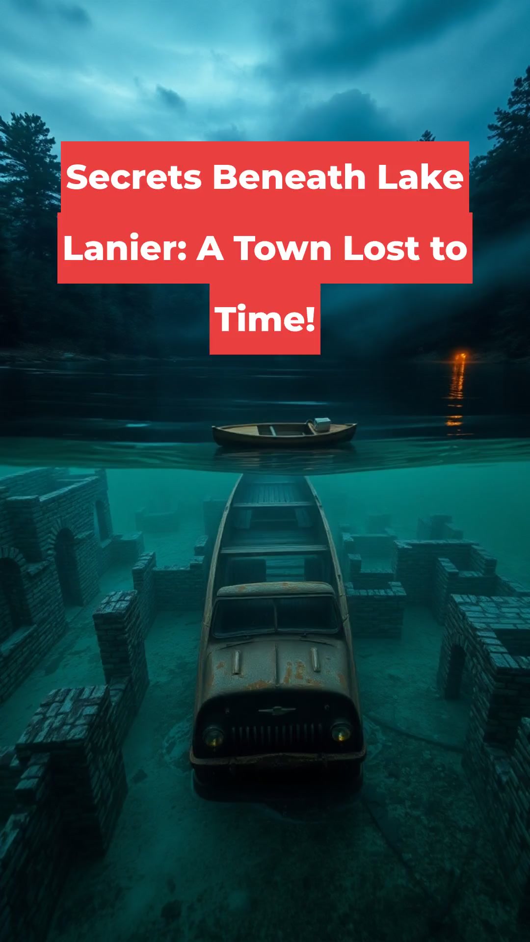 Secrets Beneath Lake Lanier: A Town Lost to Time!