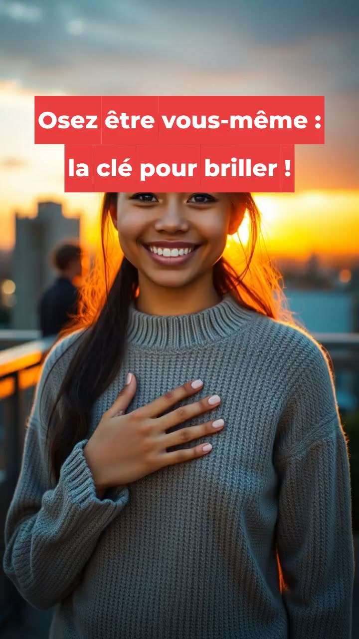 Osez être vous-même : la clé pour briller !