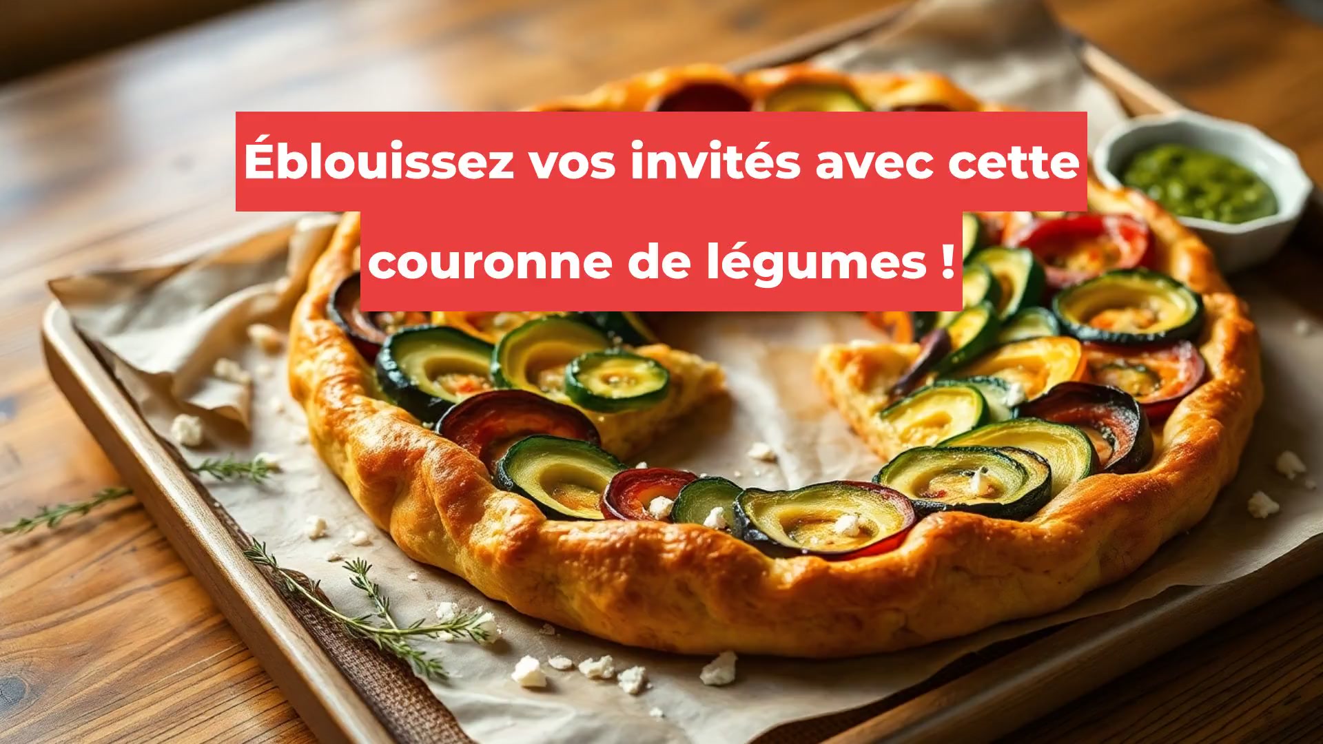 Éblouissez vos invités avec cette couronne de légumes !