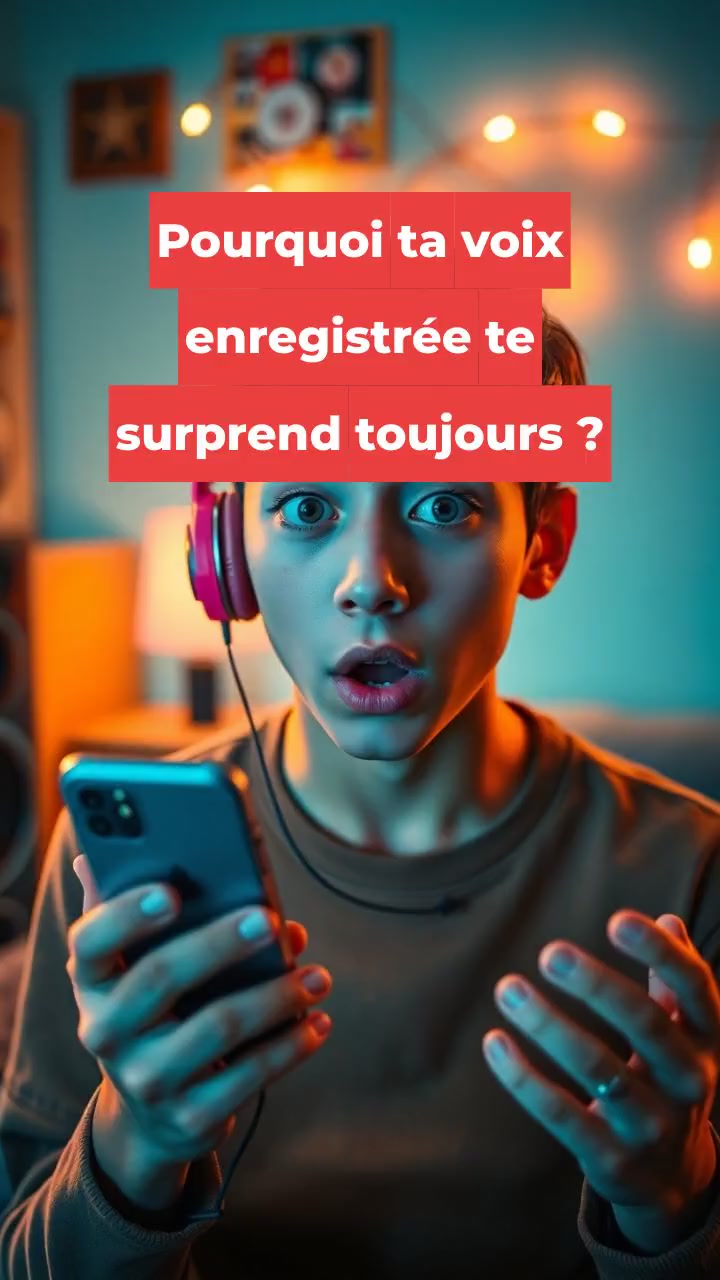 Pourquoi ta voix enregistrée te surprend toujours ?
