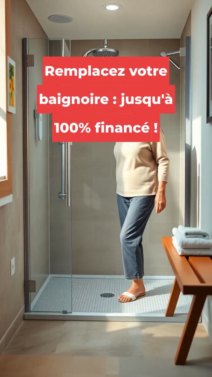 Remplacez votre baignoire : jusqu'à 100% financé !