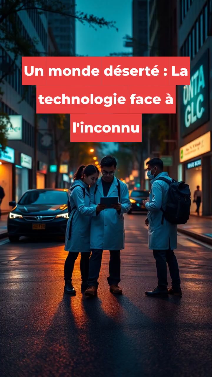 Un monde déserté : La technologie face à l'inconnu