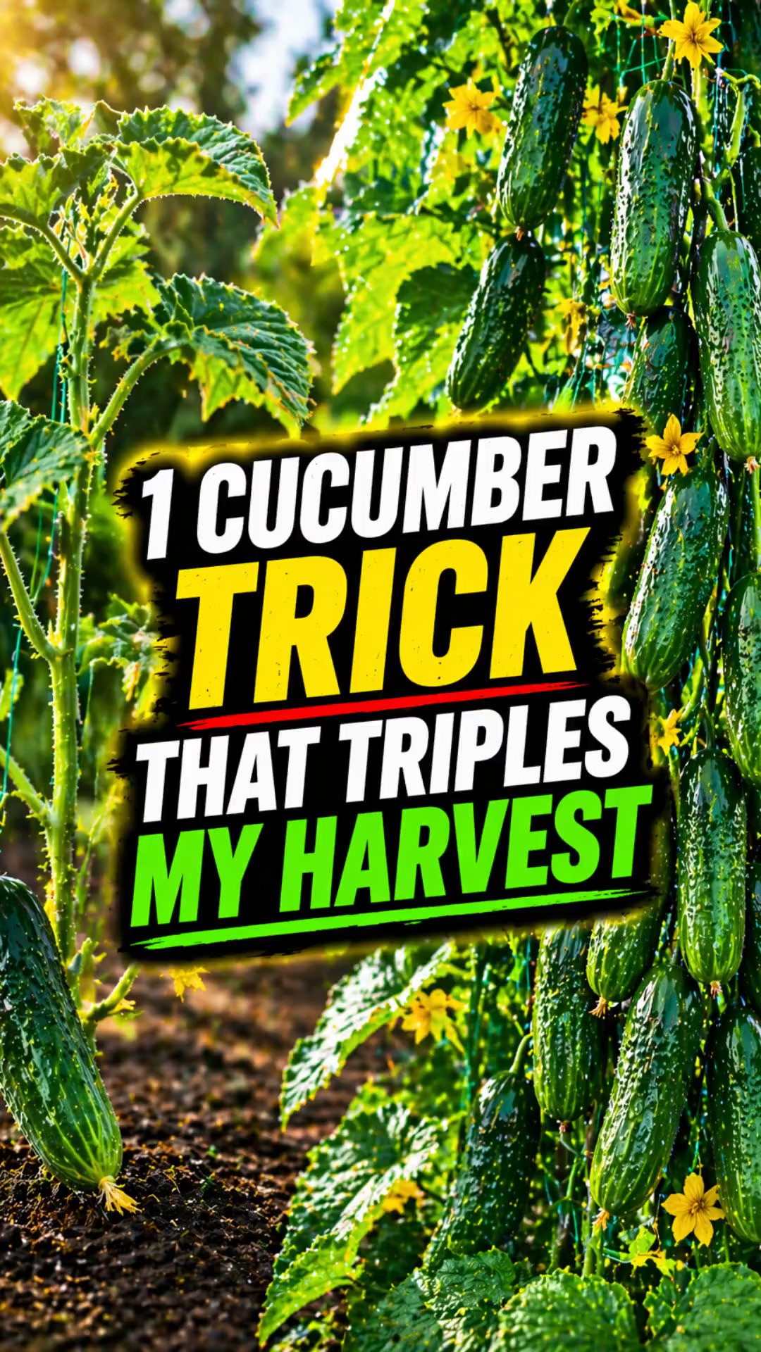 The 1 Cucumber Trick That Tripled My Harvest 🥒